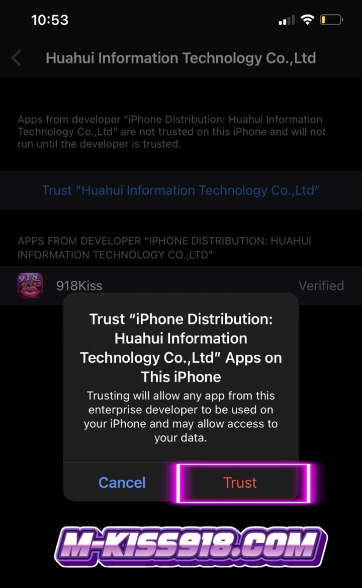 918kiss iOS Installation Guide 918kiss iOS Installation Guide